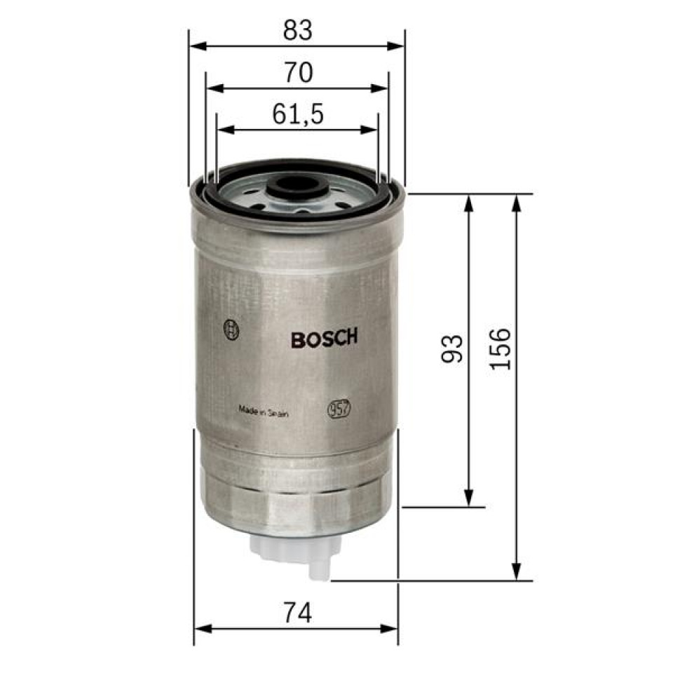 	 1457434105 YAKIT FİLTRESİ ASTRA-CORSA-VECTRA-BOXER-DUCATO1.7-1.9-2.4-2.5D-
